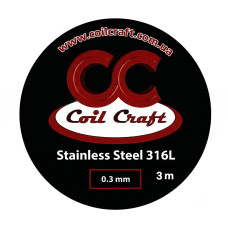 Проволока для намотки спирали CoilCraft, Stainless Steel 316L (0.3 мм), 3 м