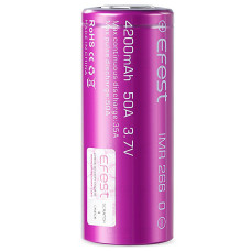 Высокотоковый Li-ion аккумулятор Efest INR26650 4200mAh  (до 50А)