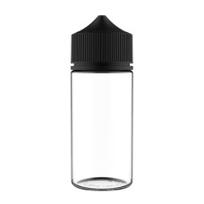 Бутылочка с носиком карандаш Unicorn Chubby V3,  PET, 100 мл. черная крышка