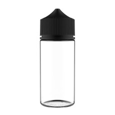 Бутылочка с носиком карандаш Unicorn Chubby V3,  PET, 100 мл. черная крышка