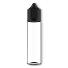Бутылочка с носиком карандаш Unicorn Chubby V3,  PET, 60 мл. черная крышка