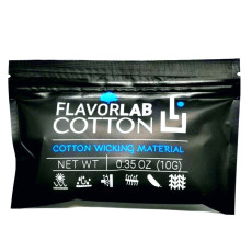 Органический коттон Flavor Lab Cotton . вата для пермотки. 0.35 Oz (10 грамм.)