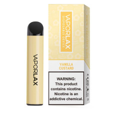 Одноразовая электронная сигарета Vaporlax 1500 Vanilla Custard 50mg 1000mAh