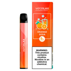 Одноразовая электронная сигарета Vaporlax 800 Orange Soda 50mg 500mAh
