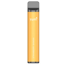 Одноразовая электронная сигарета Yumi. Strawberry Banana 1500 Puffs | 50mg 850mAh
