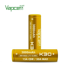 Высокотоковый Li-ion аккумулятор Vapcell US18650 K30 3000mah (до 30А)  
