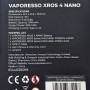 Pod-система Vaporesso Xros 4 Nano, 1350 mAh, 3 мл, Graphite Black