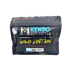 Kendo Vape Cotton Gold Edition (хлопок). вата для пермотки 0.35 oz (10 грамм.)