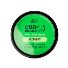 Желейні КБД ведмедики 10шт в шайбі 16г смак яблуко 300mg CBD Vegan