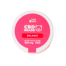 Желейні КБД ведмедики 25шт в шайбі 40г смак полуниця 500mg CBD Vegan