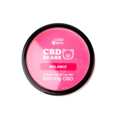 Желейні КБД ведмедики 10шт в шайбі 16г смак полуниця 200mg CBD Vegan