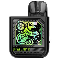 Lost Vape, Pod Ursa Baby 2, 900 mAh, 2.5ml, Pop Black x Time Gear