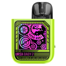 Lost Vape, Pod Ursa Baby 2, 900 mAh, 2.5ml, Pop Green x Time Gear
