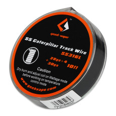 Дріт GeekVape SS Caterpillar Track Wire, 28GAx4+30GA. Котушка 3 метри