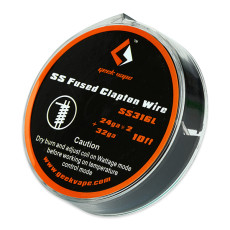 Дріт GeekVape SS Fused Clapton Wire, 24GAx2+32GA. Котушка 3 метри