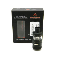 Обслуживаемый атомайзер, Steam Crave Aromamizer Supreme Lite RDTA, 2 мл + 5 мл. черный Обслуживаемый атомайзер, Steam Crave Aromamizer Supreme Lite RDTA, 2 мл + 5 мл. черный