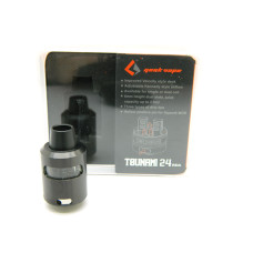 Обслуживаемый атомайзер GeekVape Tsunami 24 RDA Glass Window, черный