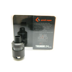Обслуговуваний атомайзер GeekVape Tsunami 24 RDA Glass Window, чорний