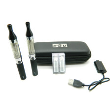 Електронна сигарета Kanger T2 + eGo-T (650 mAh) 2шт. у футлярі. Чорний колір Електронна сигарета Kanger T2 + eGo-T (650 mAh) 2шт. у футлярі. Чорний колір